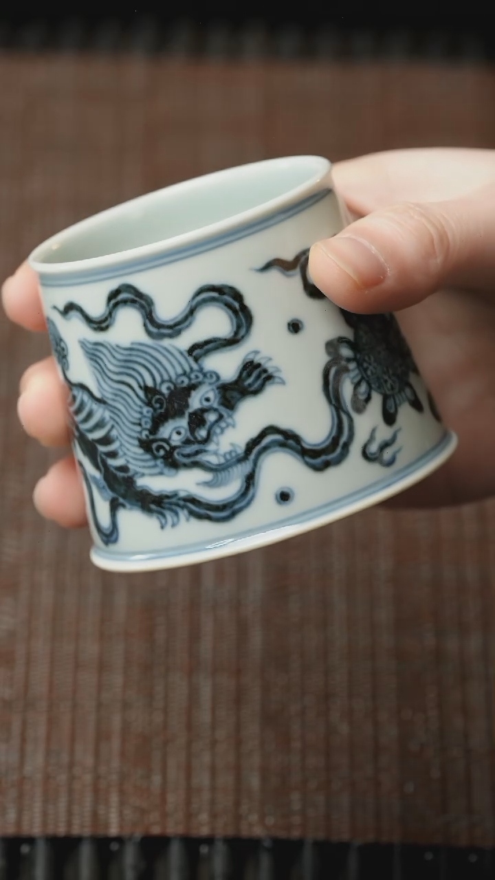 【闪购商品】杯五堂 双狮威士忌杯（摹古）