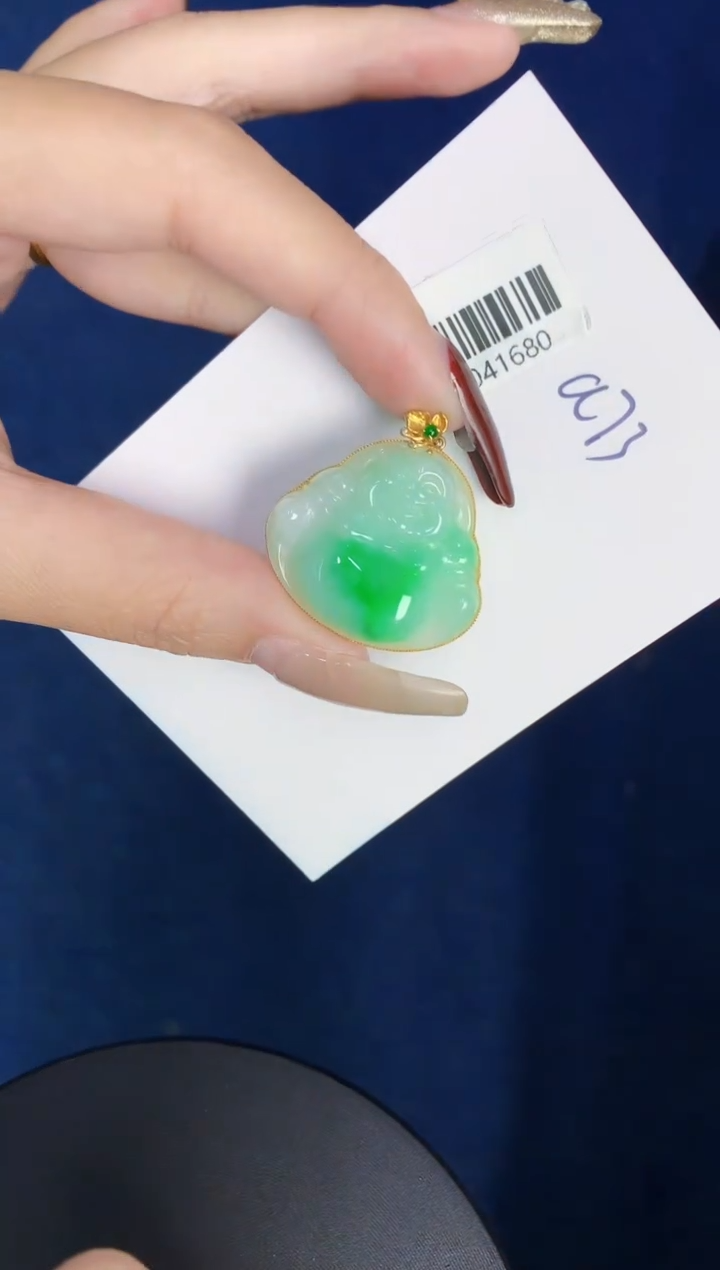 【闪购商品】翡翠颈饰18K金镶嵌000000000000