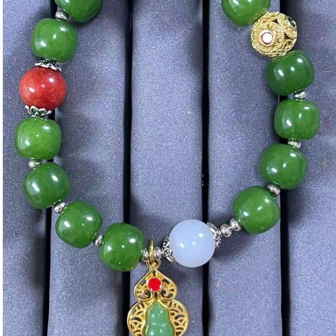 宝阁甄选绿手串568