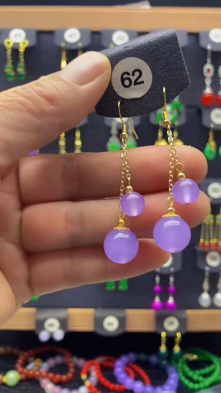 【闪购商品】玛瑙/玉髓耳坠银S925镀金镶嵌耳坠