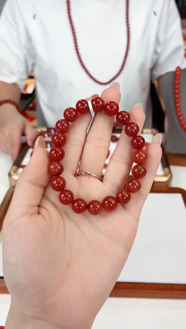 南红玛瑙未镶嵌瓦西手串10+一个/条