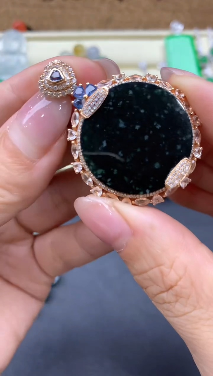 【闪购商品】翡翠颈饰18K金镶嵌504-中国好珍宝