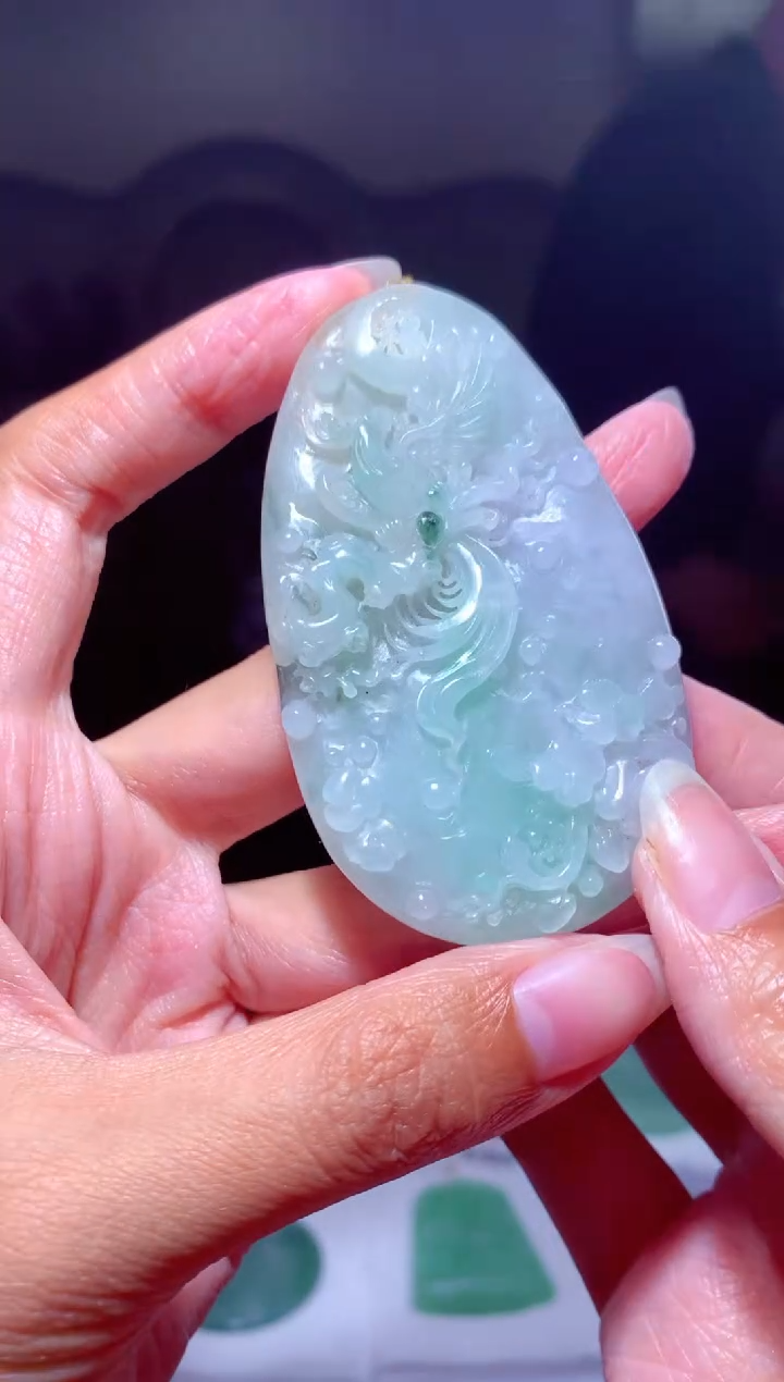 【闪购商品】定制翡翠未镶嵌挂件发货（拍一发一）