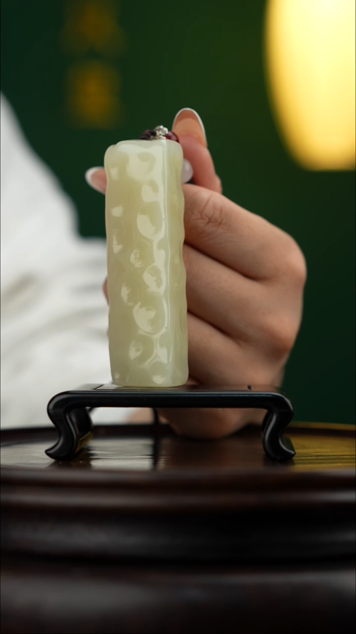 玉【小奶酪】天然玉石手把件