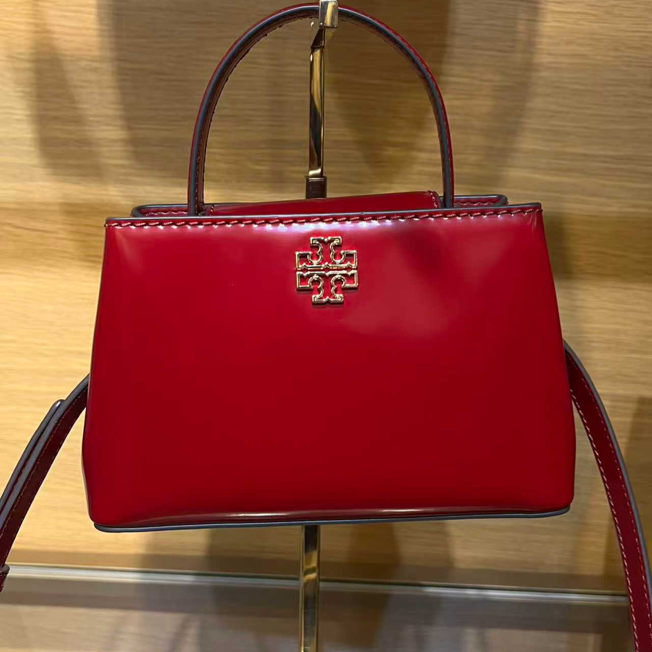 TORY BURCH/汤丽柏琦Britten迷你戴妃包162831红色21*13*7 