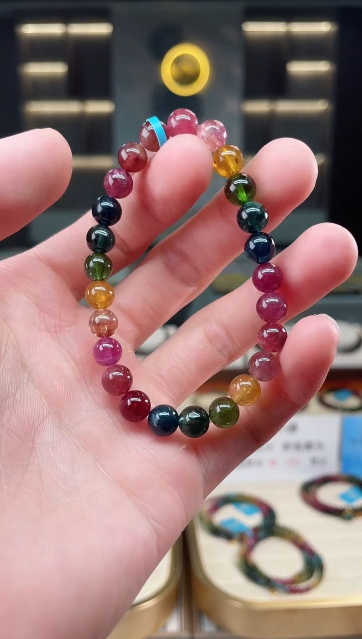 【闪购商品】碧玺收藏级单圈手串7mm+未镶嵌（多样性发一条）xion