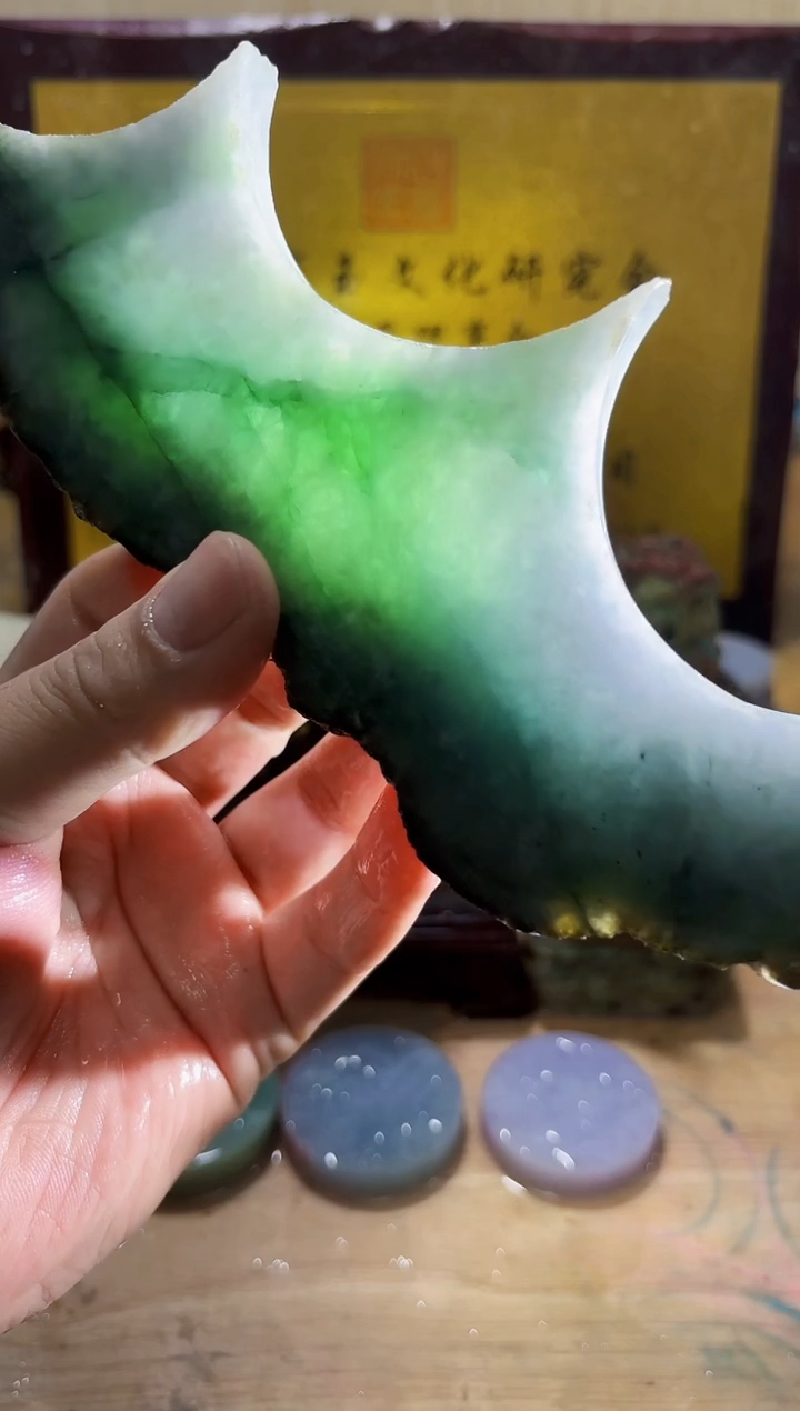 未镶嵌挂件翡翠A货常星7332