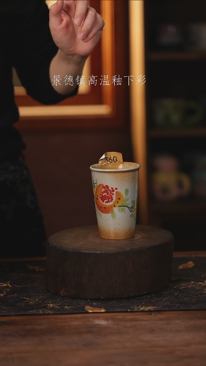 陶瓷景德镇高温釉下手绘陶瓷@L360@