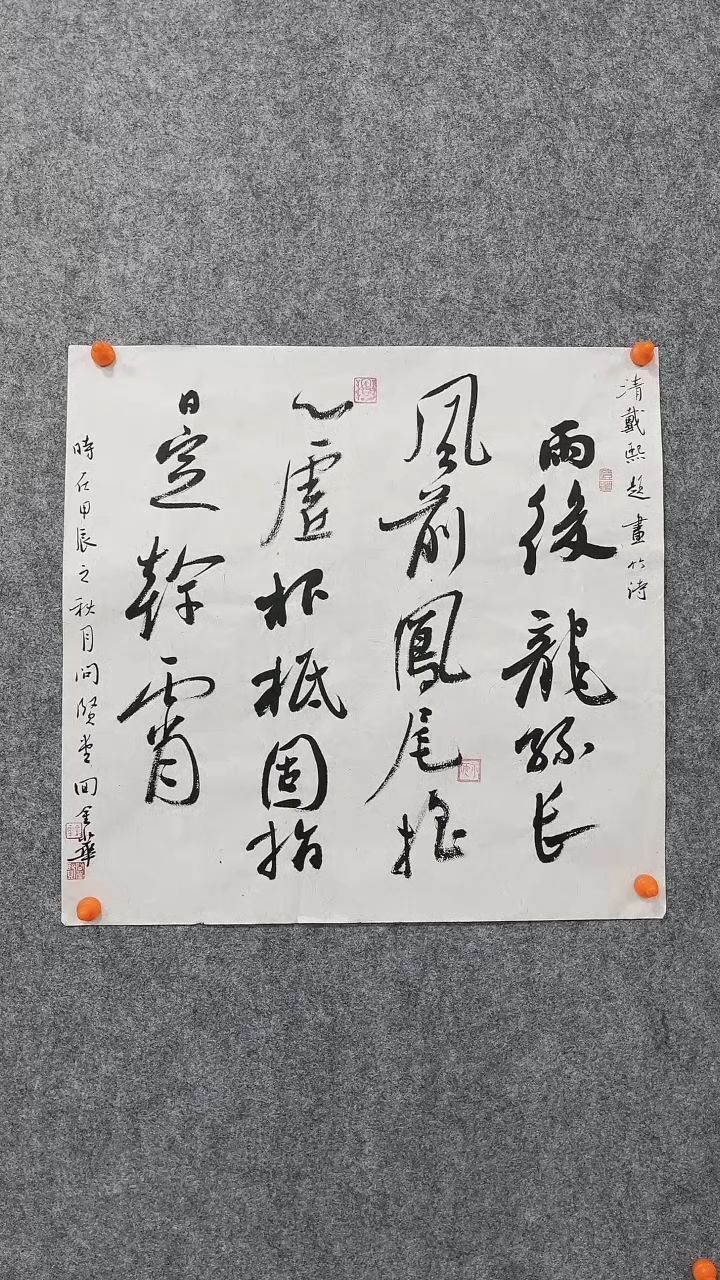 【闪购商品】回金华老师题画竹48*48厘米