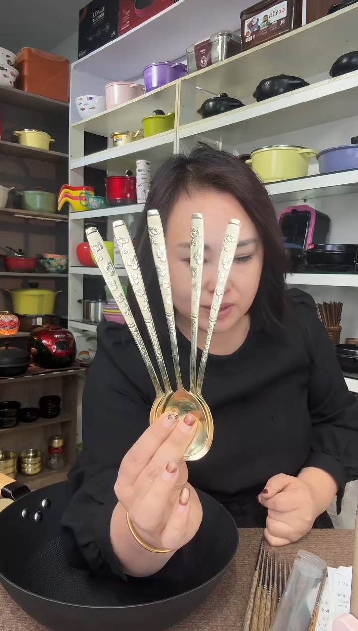 梅*子韩国饭勺一套5只