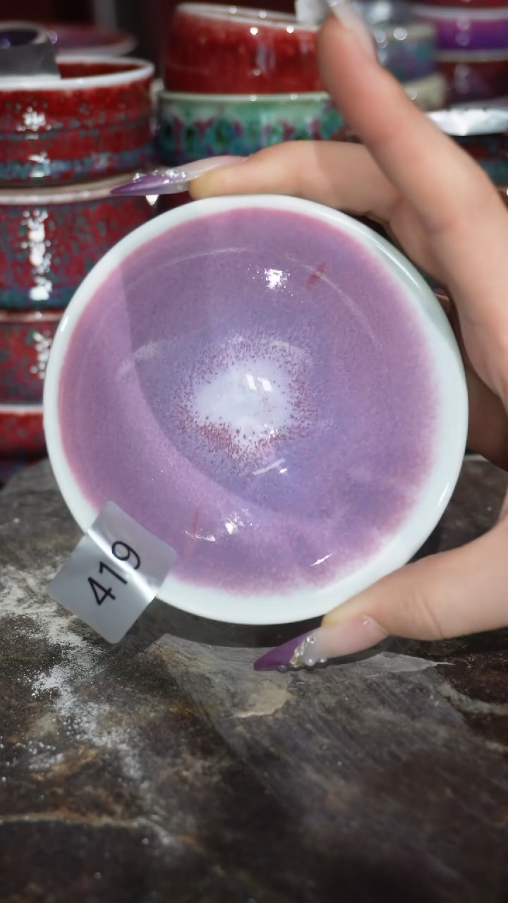 摆件陶精品窑变钧瓷茶器