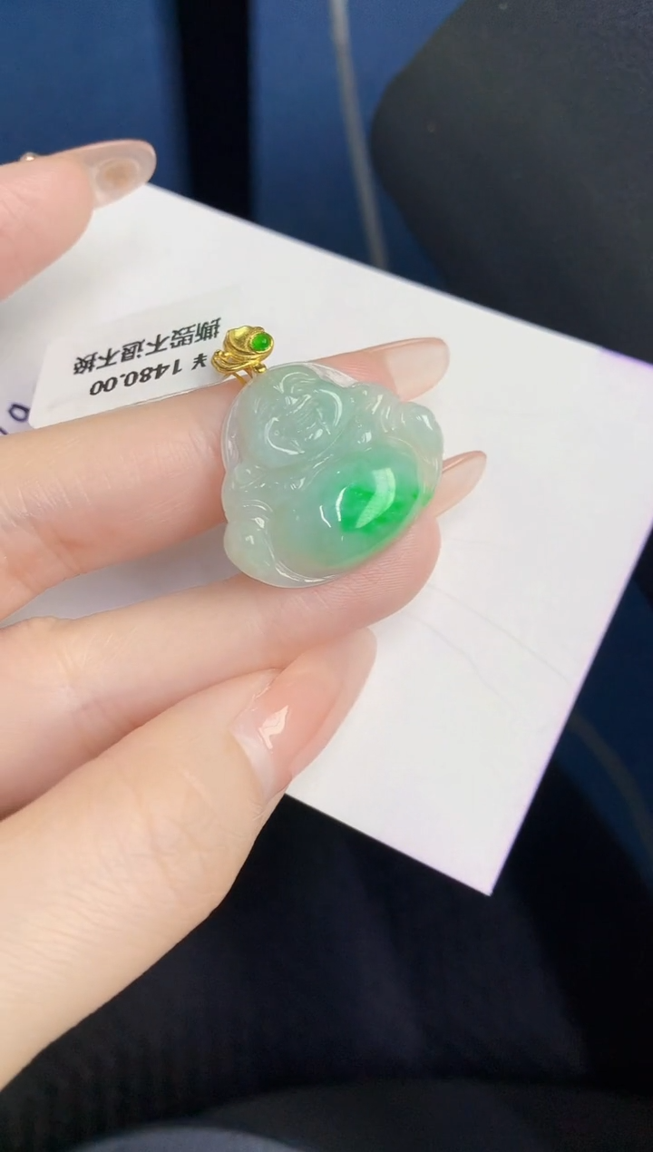 颈饰未镶嵌翡翠缅甸天然翡翠A货