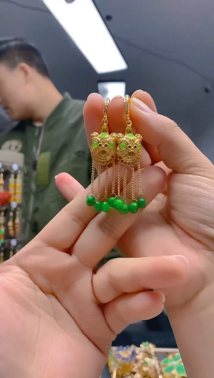 【闪购商品】翡翠耳饰合金310翡翠耳包