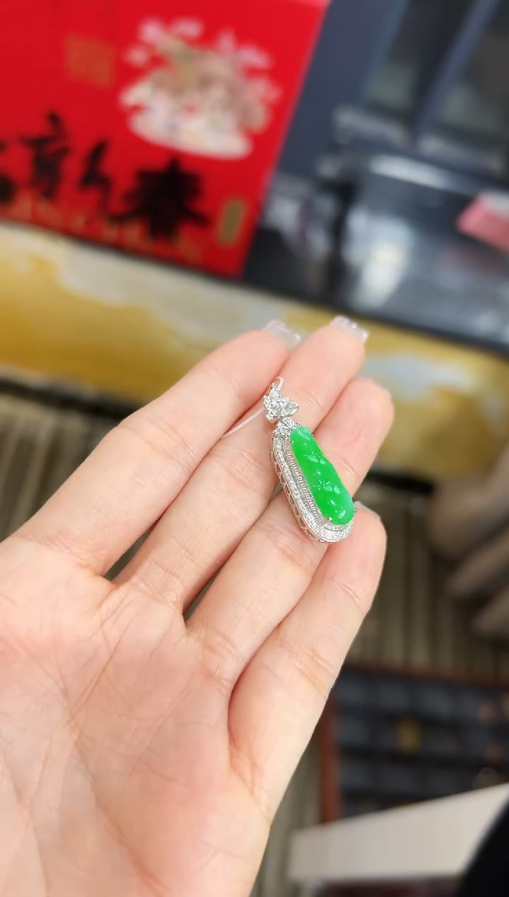 【闪购商品】翡翠颈饰18K金镶嵌DFZ0201-35