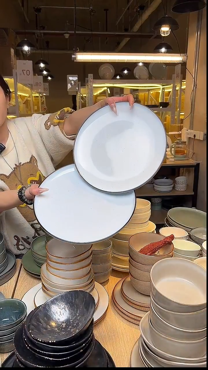 瓷83外贸尾货窑变釉下彩默外微瑕