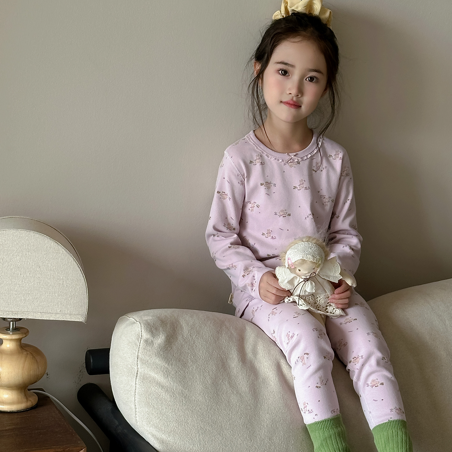 现货   秋冬季新款儿童男童女童保暖家居服套装110-21