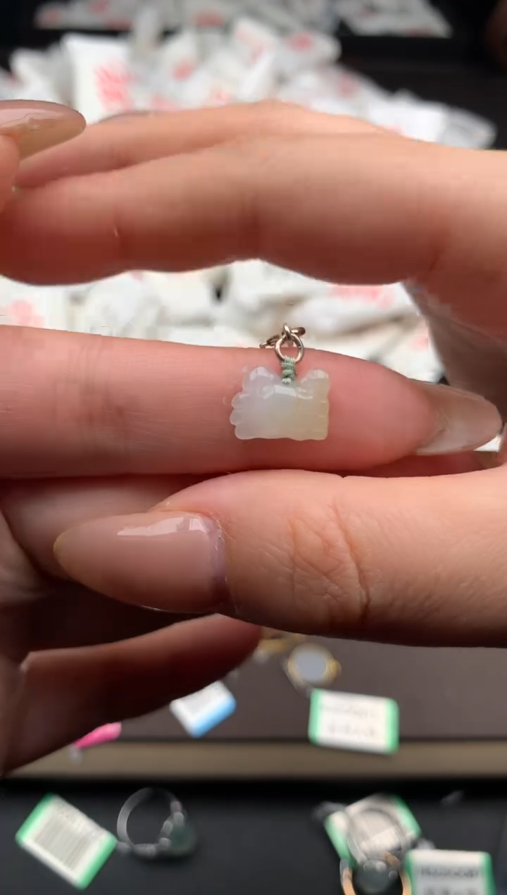 【闪购商品】翡翠挂件银S925镶嵌 一