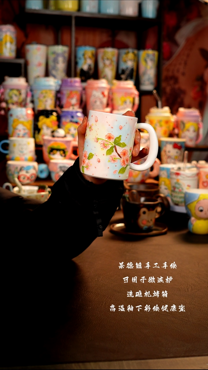 科*景德镇手工手绘陶瓷杯杯