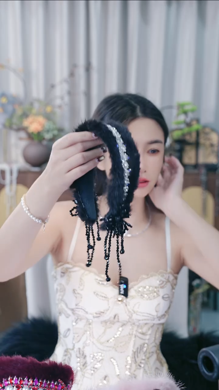 合金布艺轻奢高定发箍 Z23