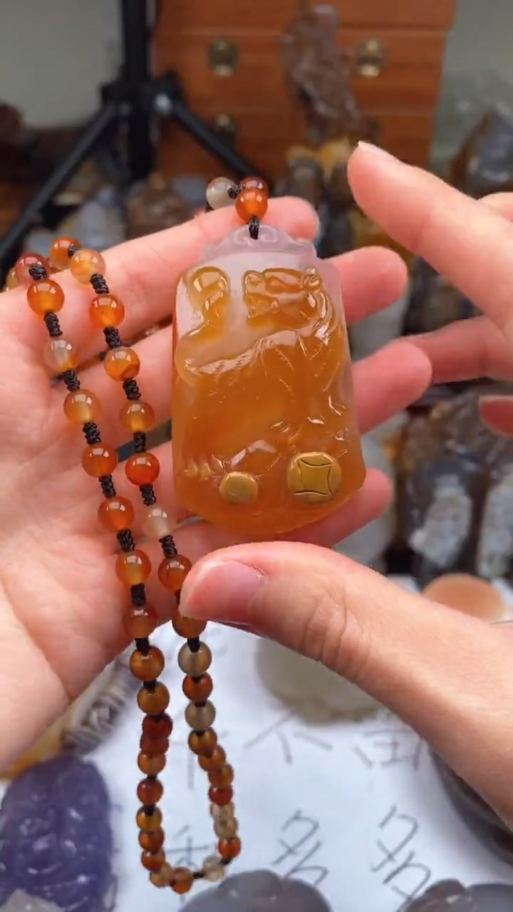 【闪购商品】玛瑙/玉髓颈饰未镶嵌AA