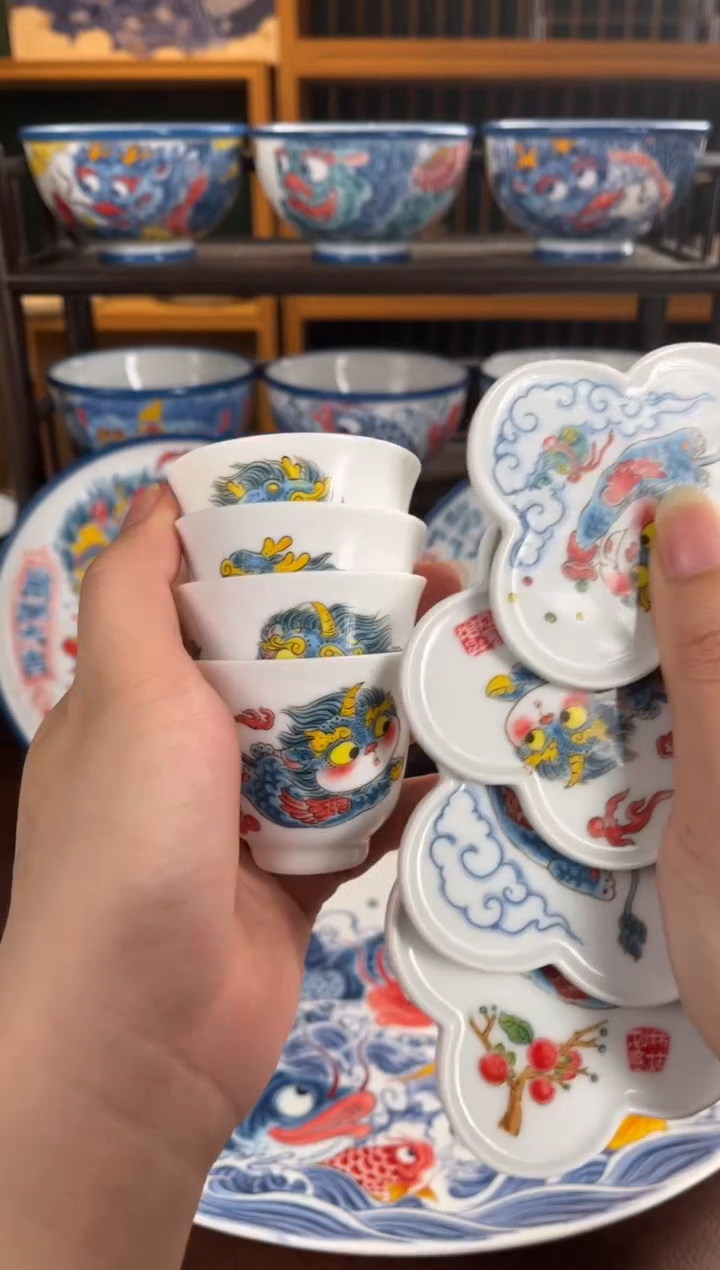 拙明院 福利价格4个貔貅小客杯+4个杯垫