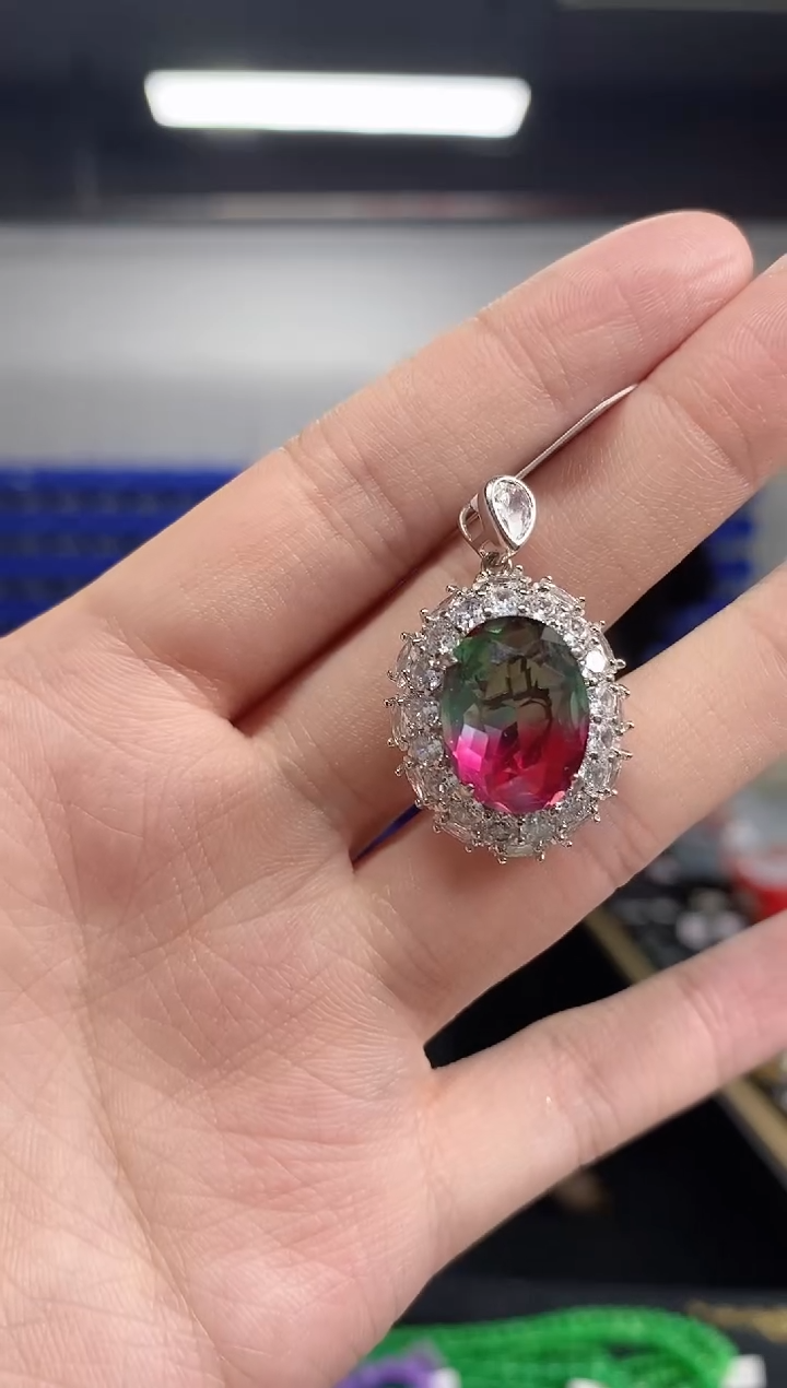 吊坠未镶嵌碧玺闪购链接多样性发其一颜色微差