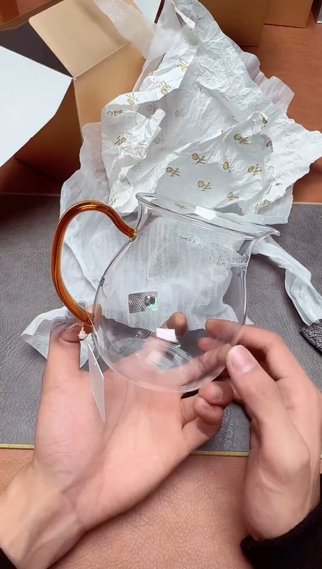 【闪购商品】禾器#观禄煮茶器琥珀+清尚对杯琥珀