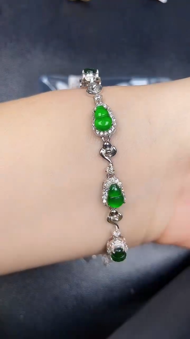 银S925镶嵌戒指翡翠3140