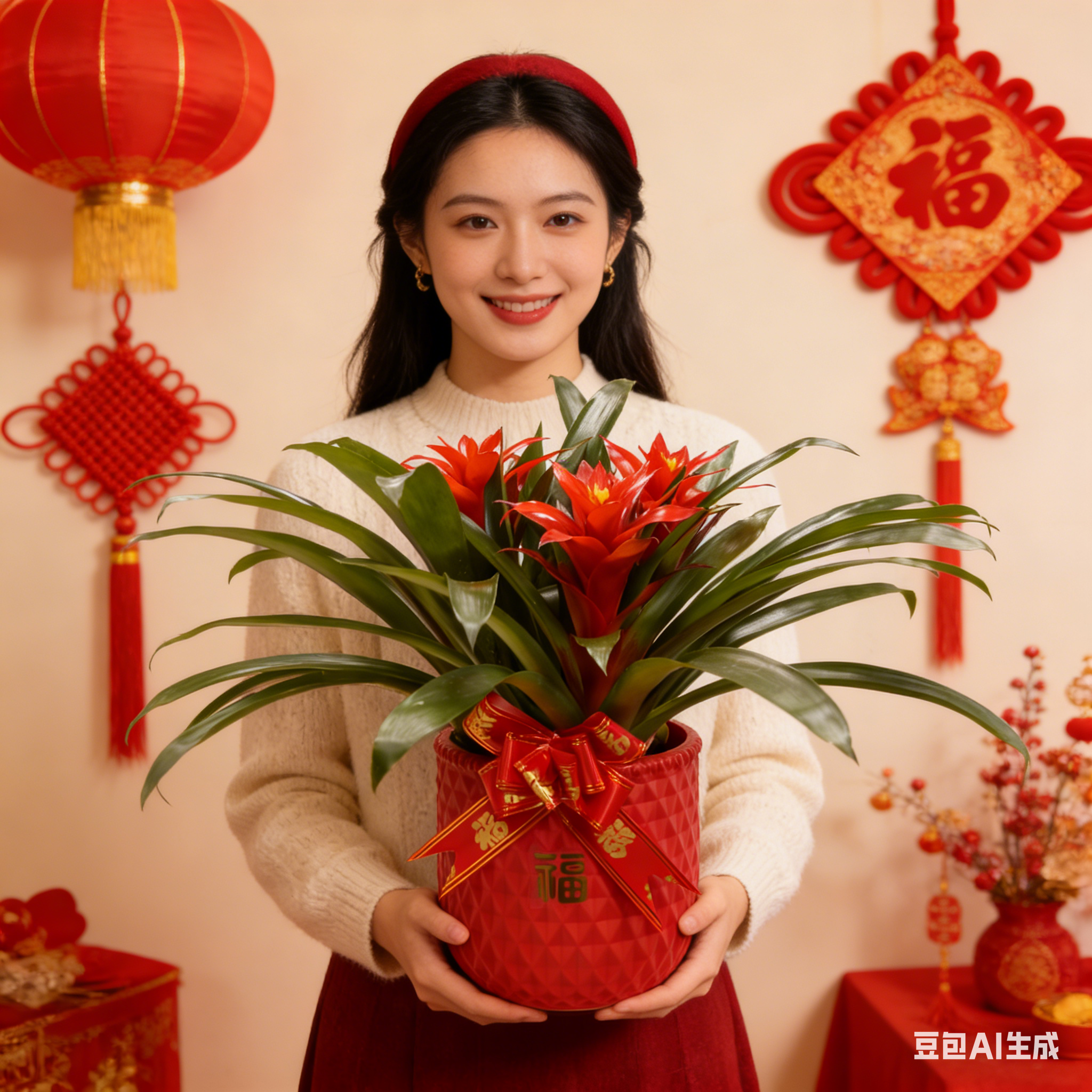 【三颗装繁星福桶】鸿运当头室内客厅好养凤梨花卉绿植盆栽室内绿植