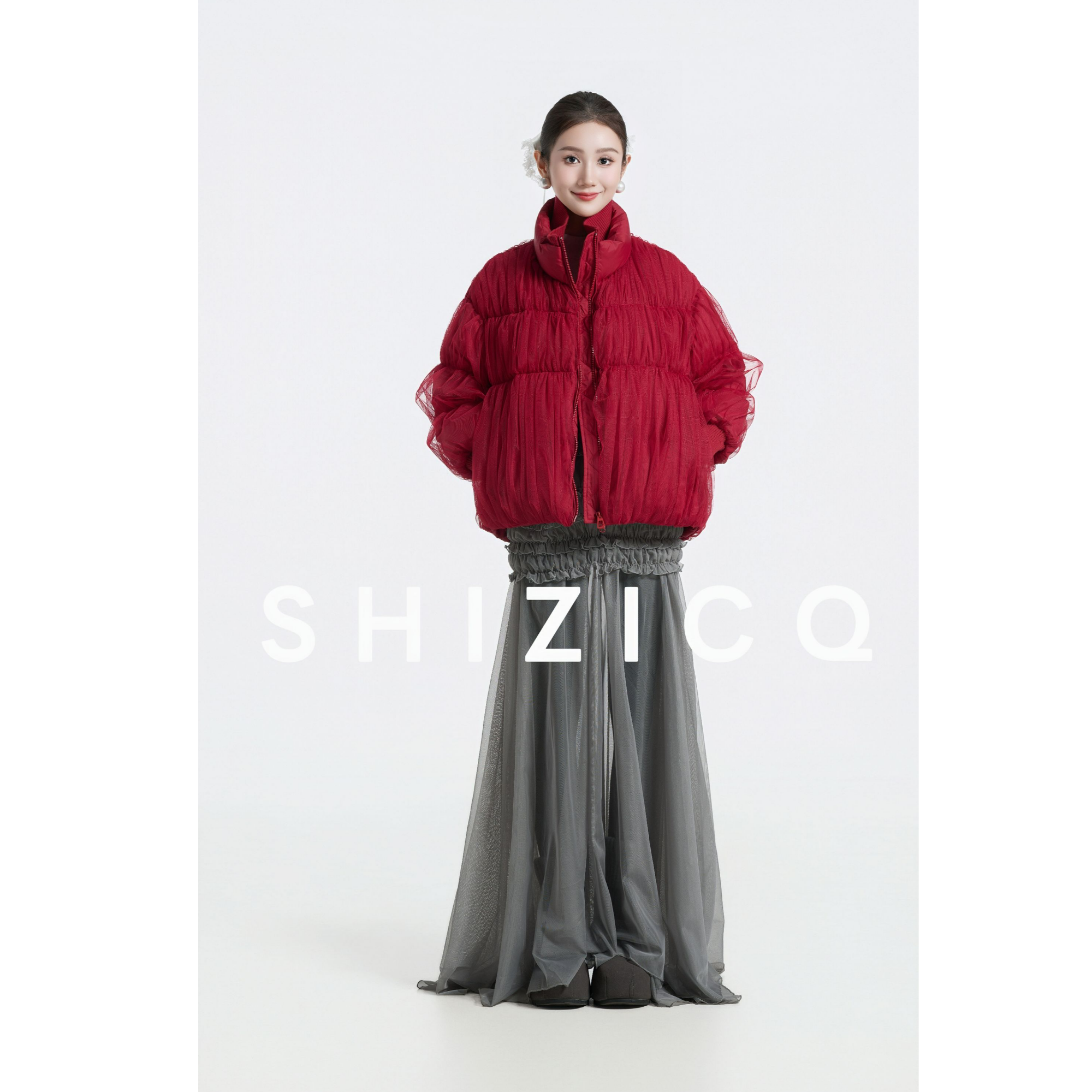 SHIZICQ【禾木的风】2025冬季新款新国标羽绒90白鸭绒短款羽绒服