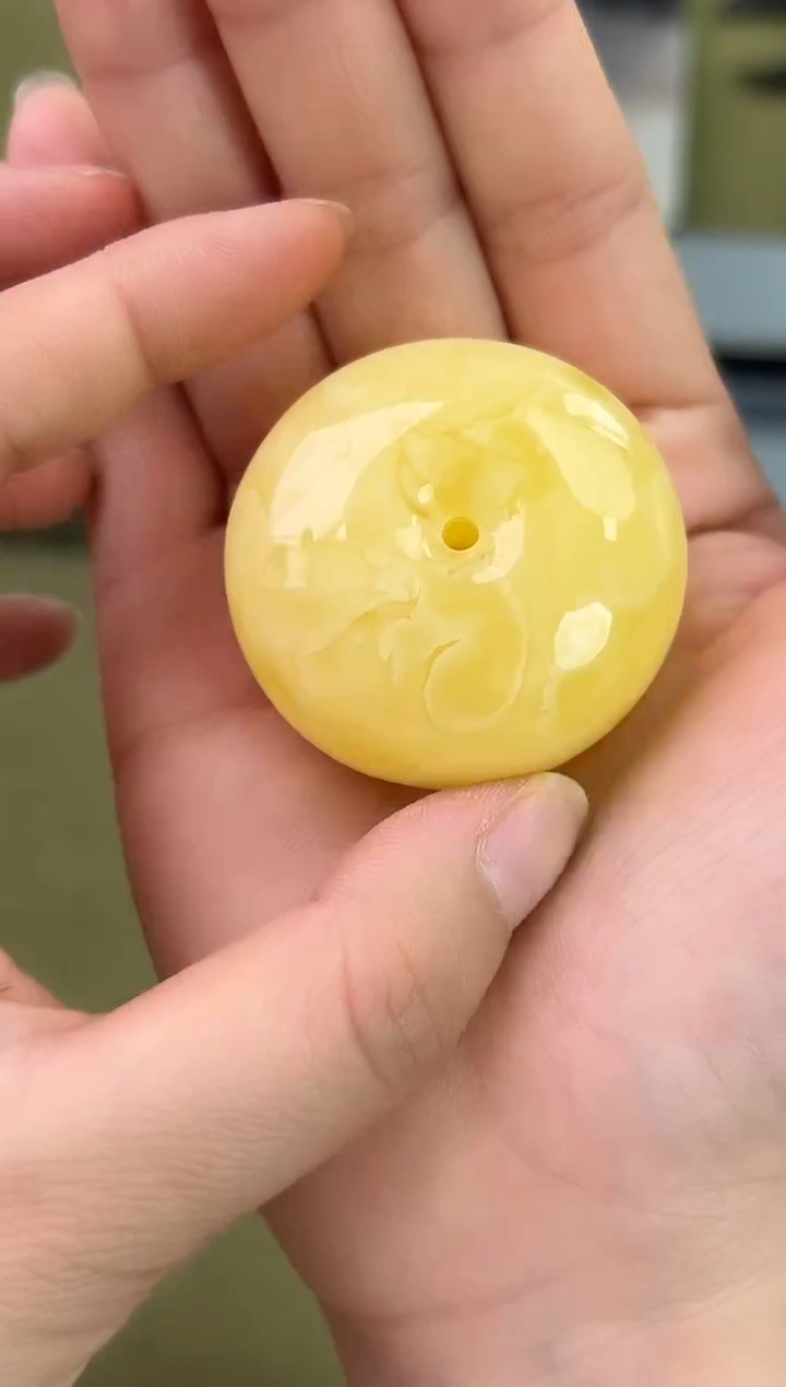 裸石琥珀未镶嵌琥珀蜜蜡吊坠