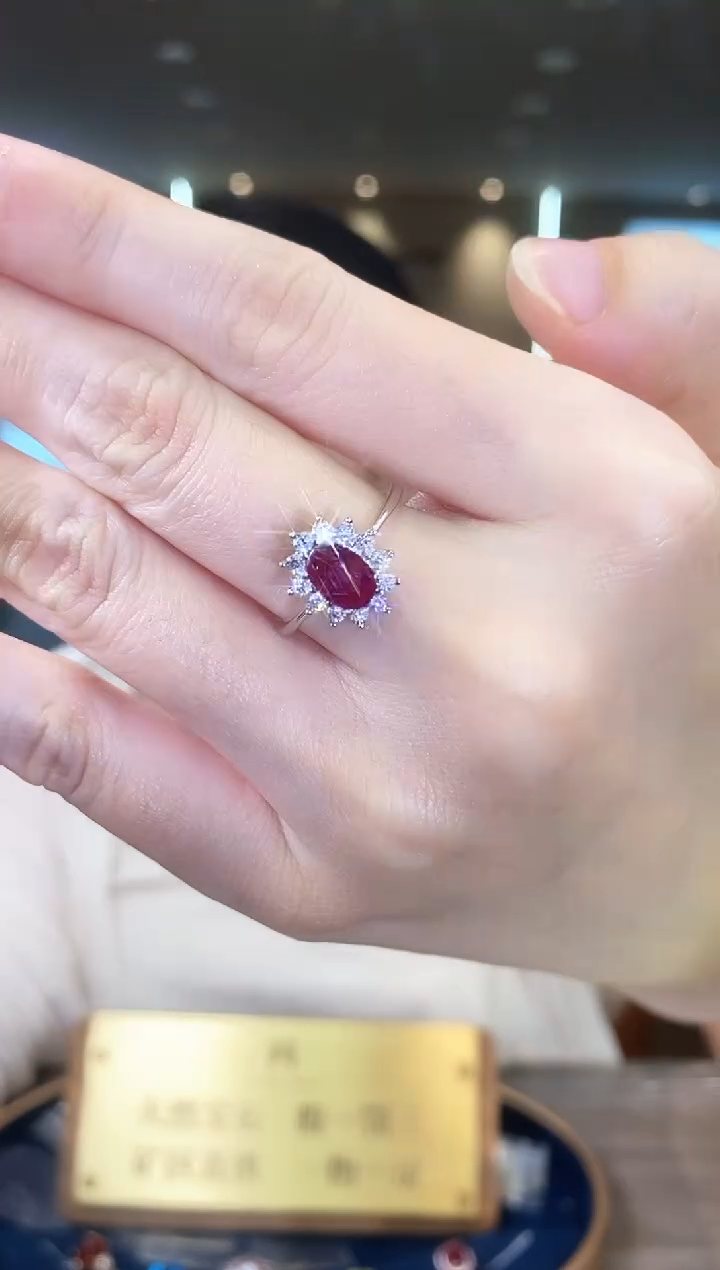 【闪购商品】红宝石戒指银S925镶嵌09