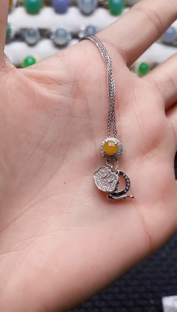 银S925镶嵌戒指翡翠3121