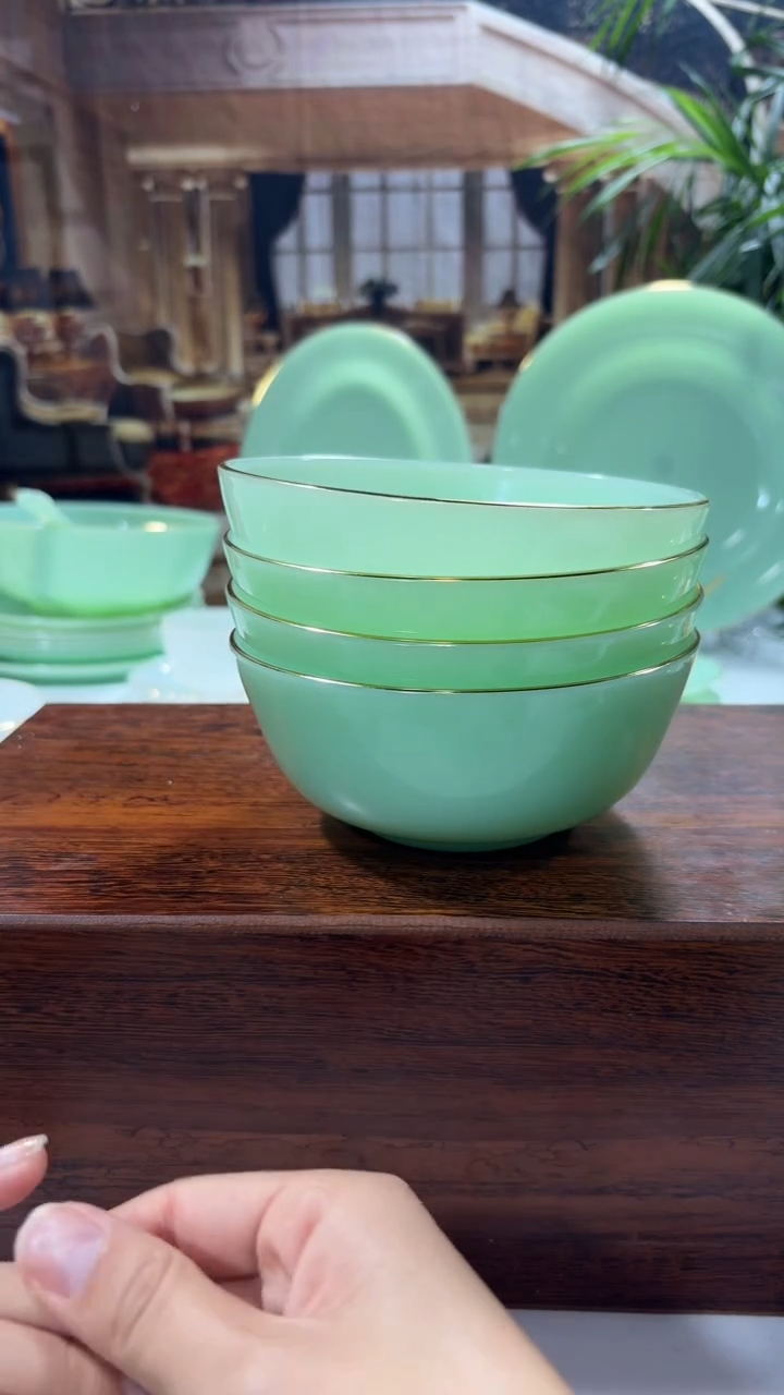 【闪购商品】... 5.5英寸玉瓷碗4个口径13.8厘米