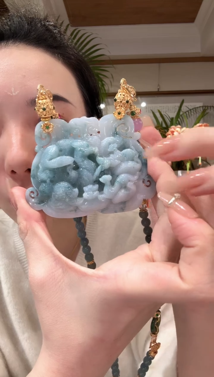 【闪购商品】翡翠颈饰未镶嵌国风