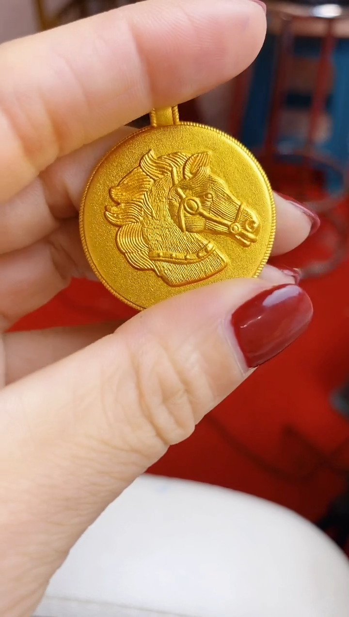 合金无051马头圆牌