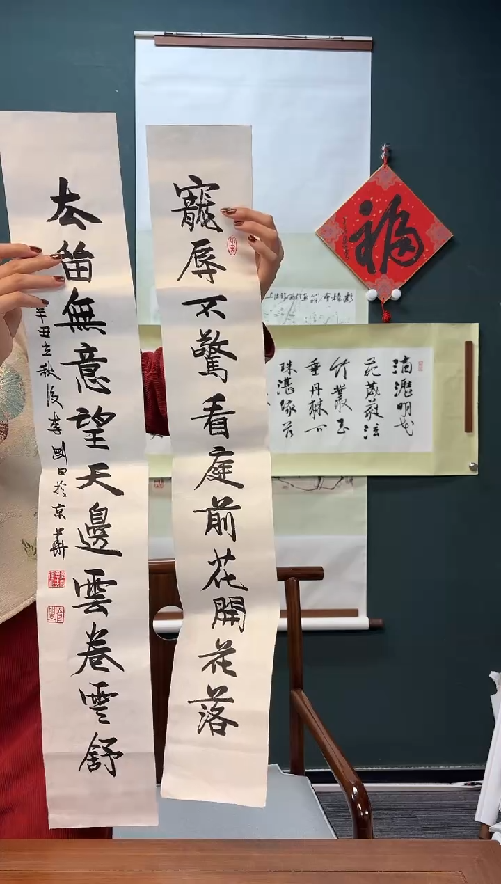 【闪购商品】书法李老师 宠辱不惊 小对联