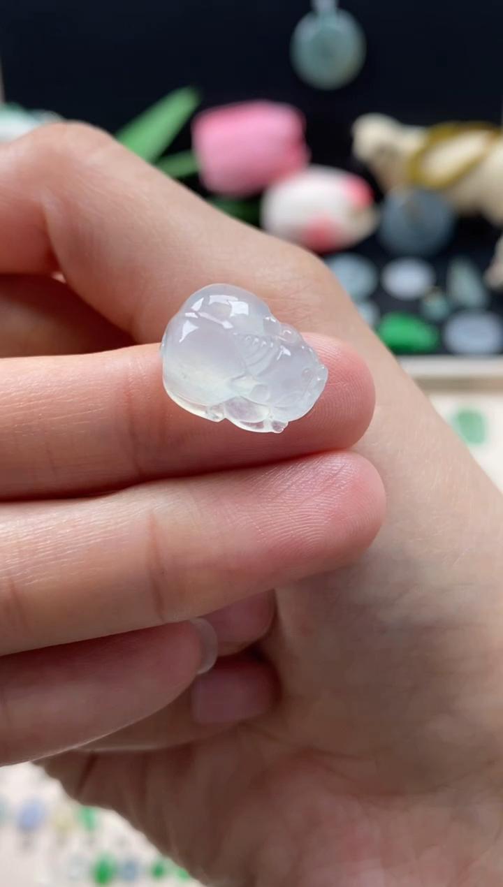 【闪购商品】翡翠颈饰未镶嵌翡翠冰种貔貅