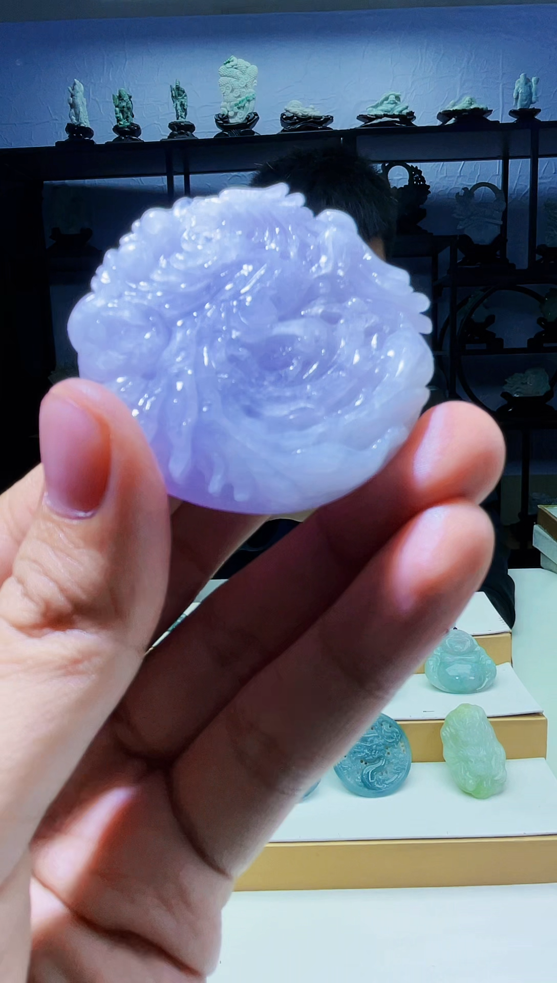 【闪购商品】定制翡翠未镶嵌毛货02240034多样性发其一