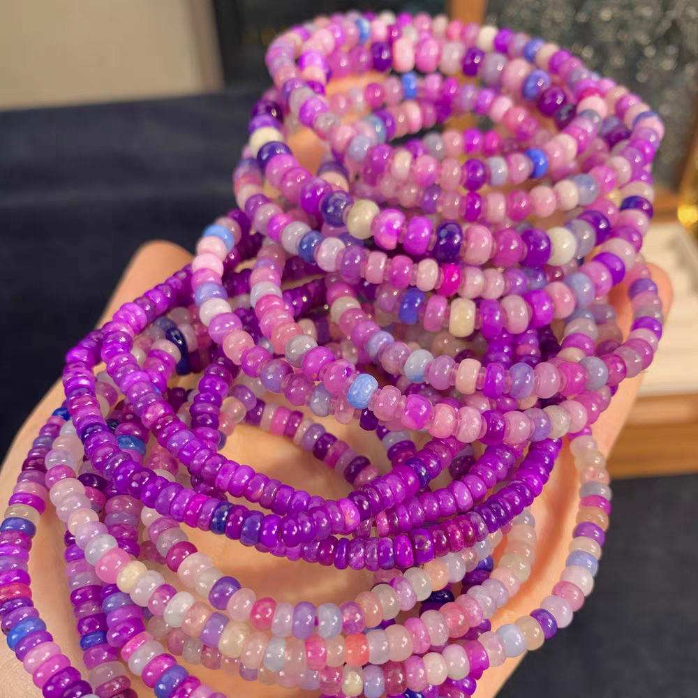 南非老矿料 舒俱来皇家子樱花紫手链项链