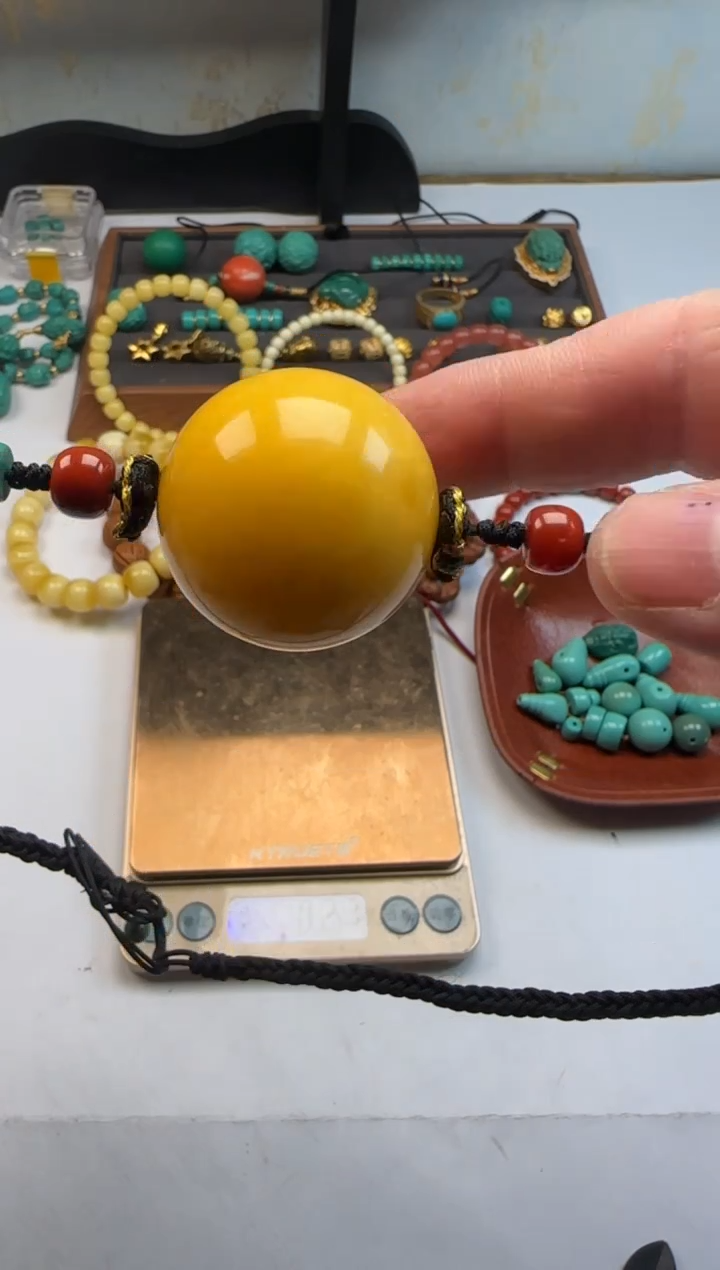 裸石蜜蜡未镶嵌ㅤ****?蜜蜡大圆珠