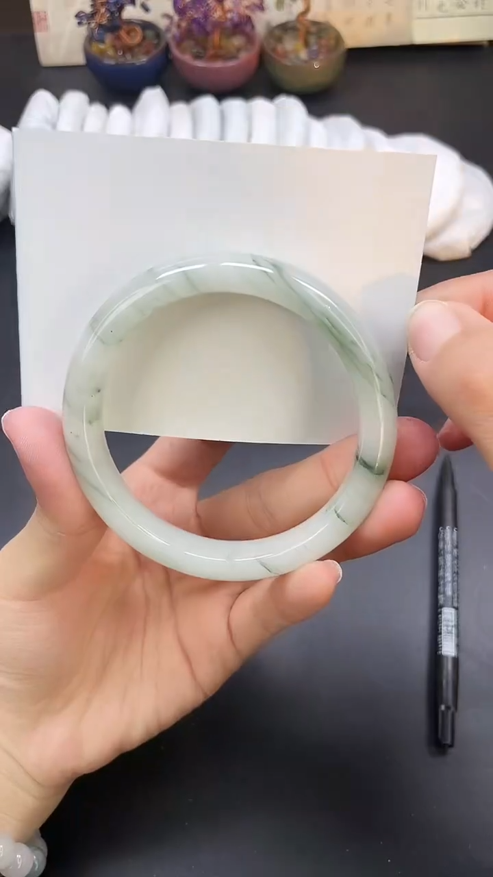 未镶嵌手镯石英质玉A154-62`63