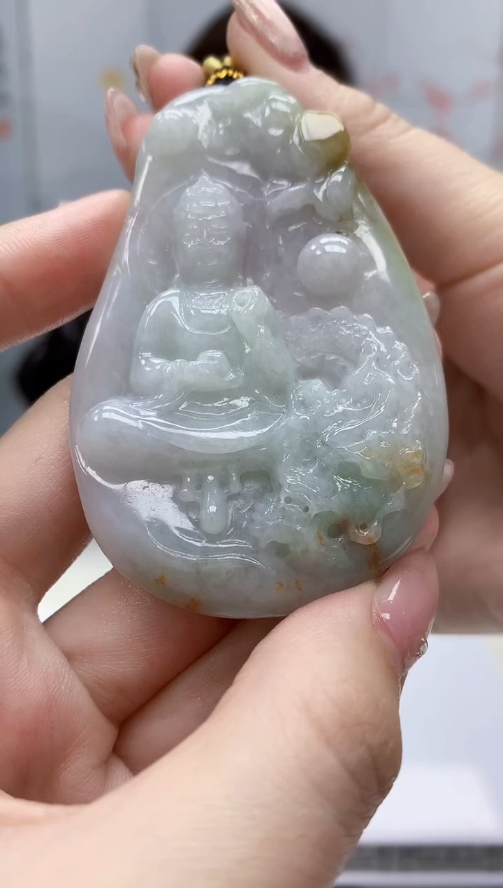 【闪购商品】定制翡翠未镶嵌4829jw-毛货挂件30