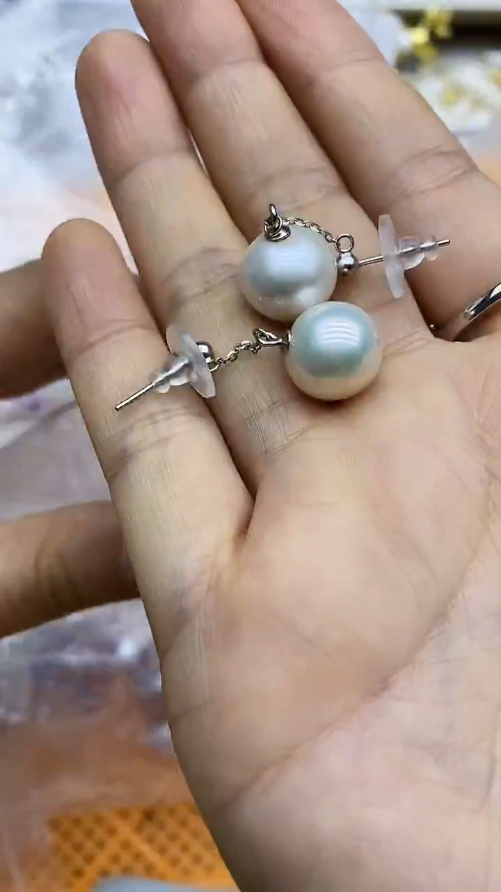未镶嵌耳饰淡水珍珠耳环多样性发其一