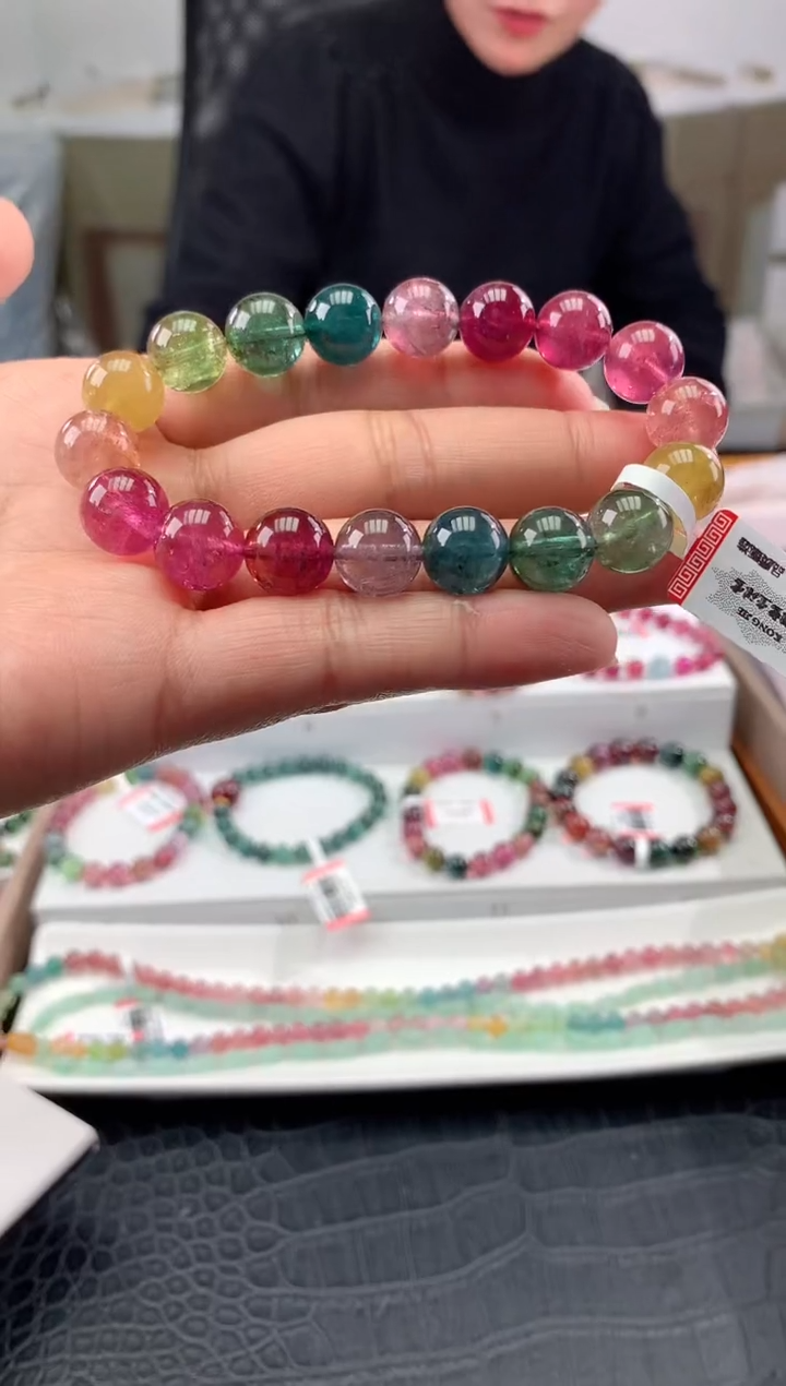 【闪购商品】碧玺手串未镶嵌多样性发一条