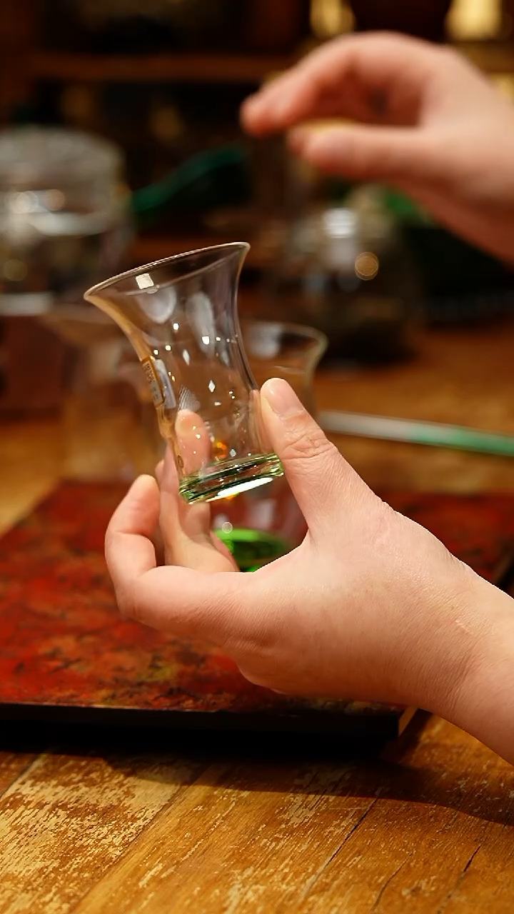 【闪购商品】禾器/晶彩君悦单杯/湖绿