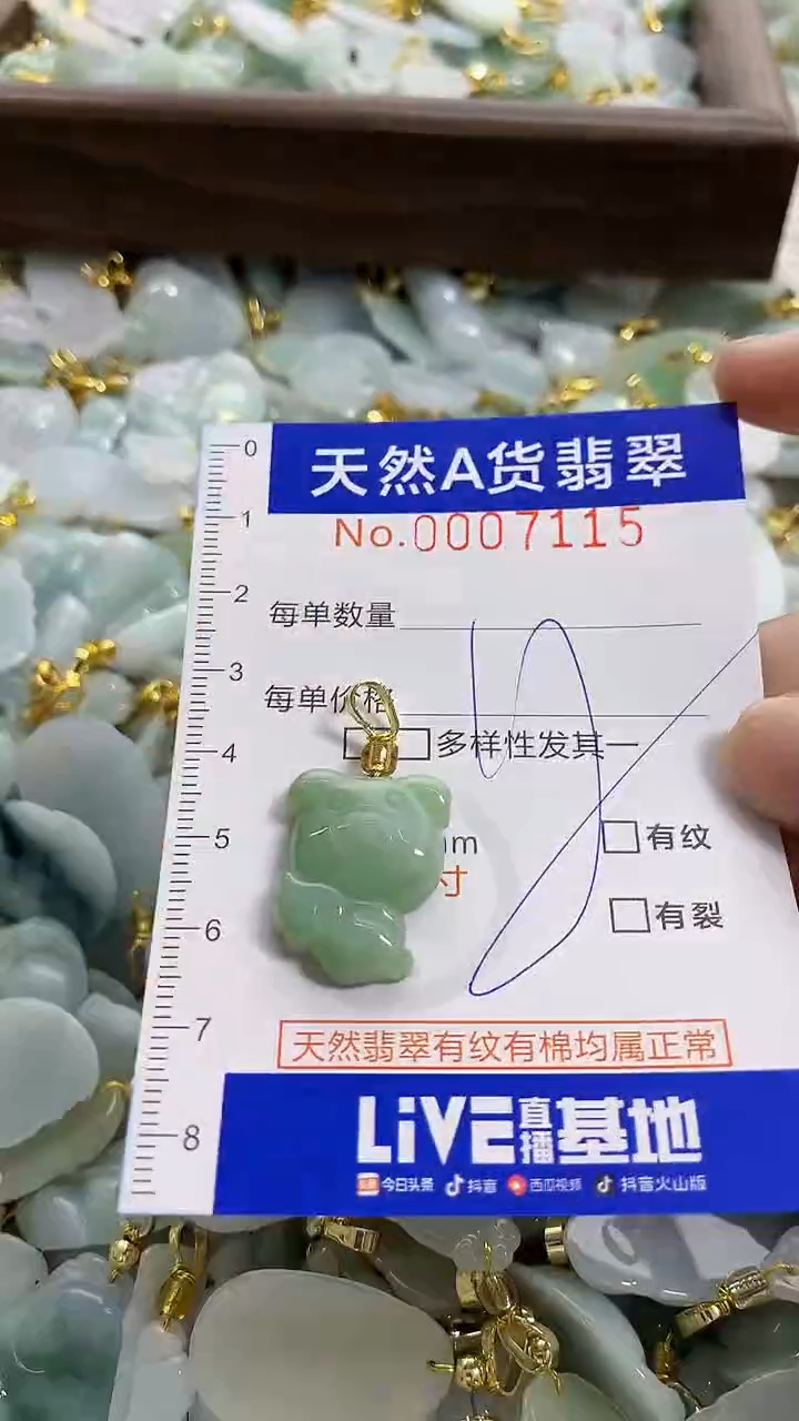 颈饰未镶嵌翡翠天然A货翡翠