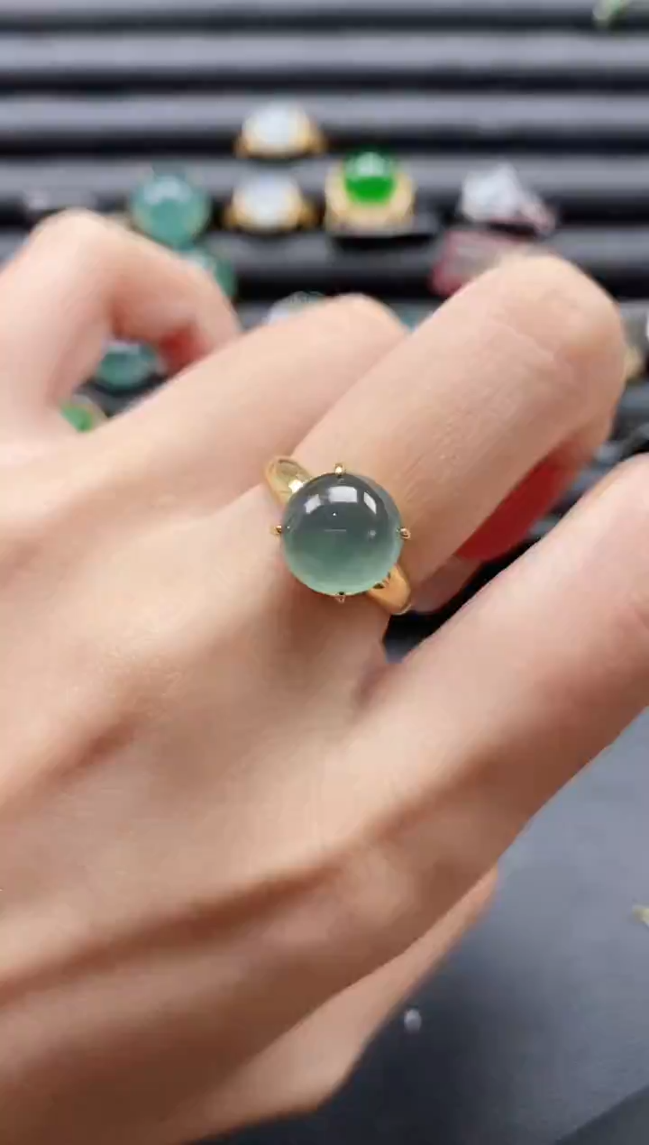 【闪购商品】翡翠戒指银S925镶嵌51151