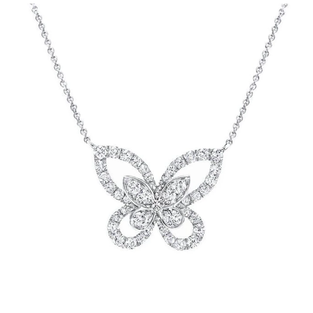 合金项链 轻奢百搭款满镶项链时尚