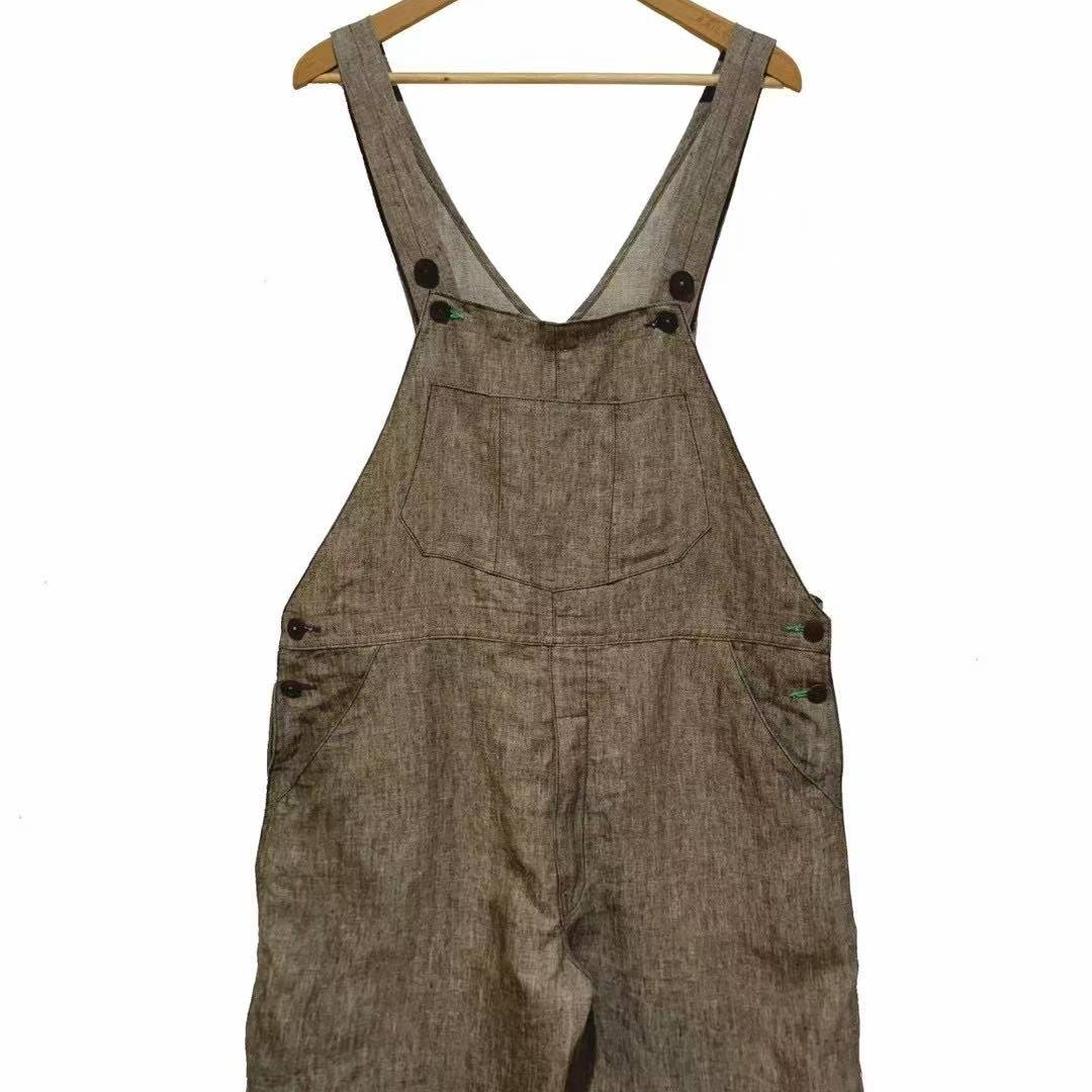 左岸迷香果儿坊【背带裤】小众休闲复古工装3036连体裤阔腿